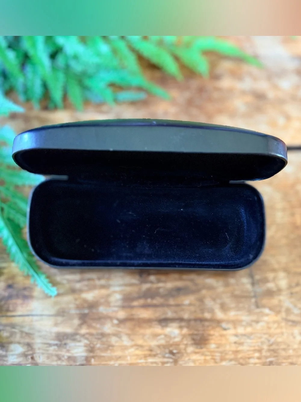 Coach Black Eyeglass Case with Embossed Logo